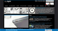Desktop Screenshot of abalight.de
